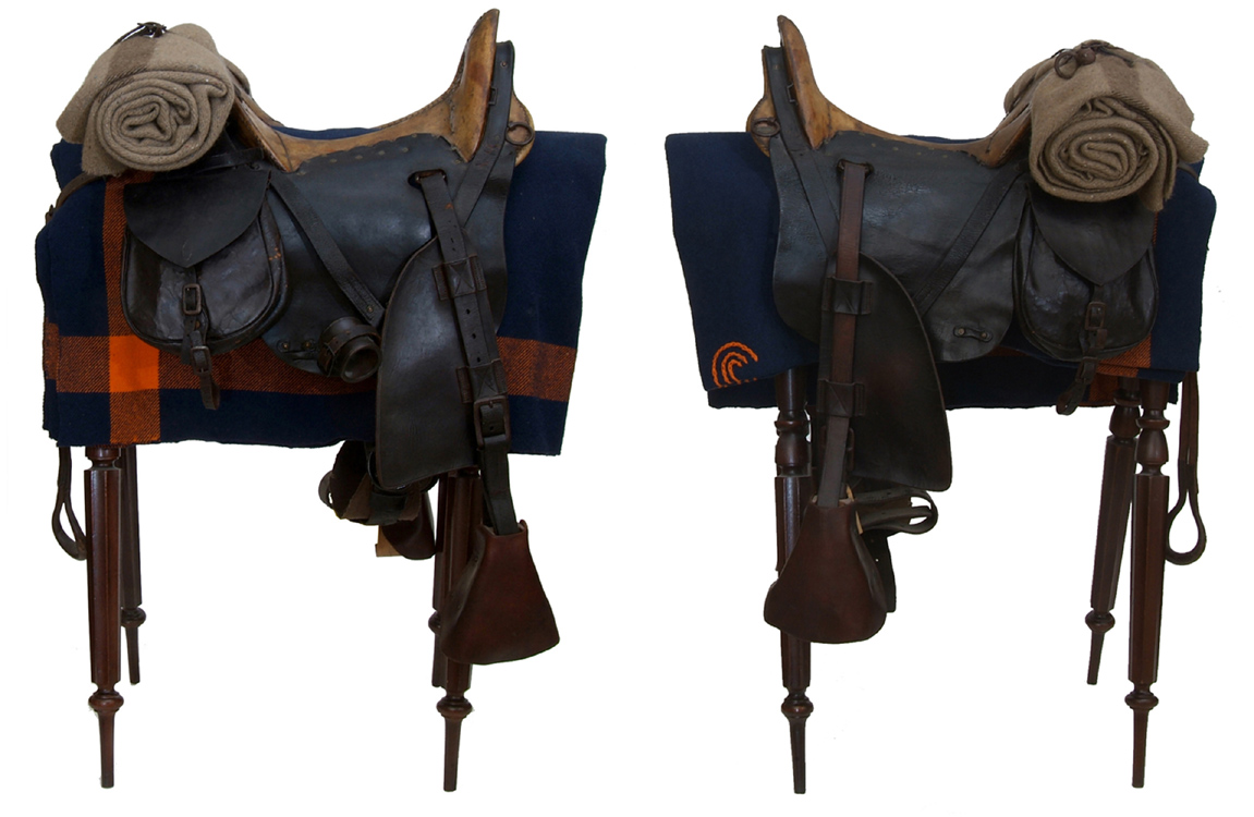 Cavalry Saddle Straps  Set of 3  McClellan BROWN or BLACK Western Civil War